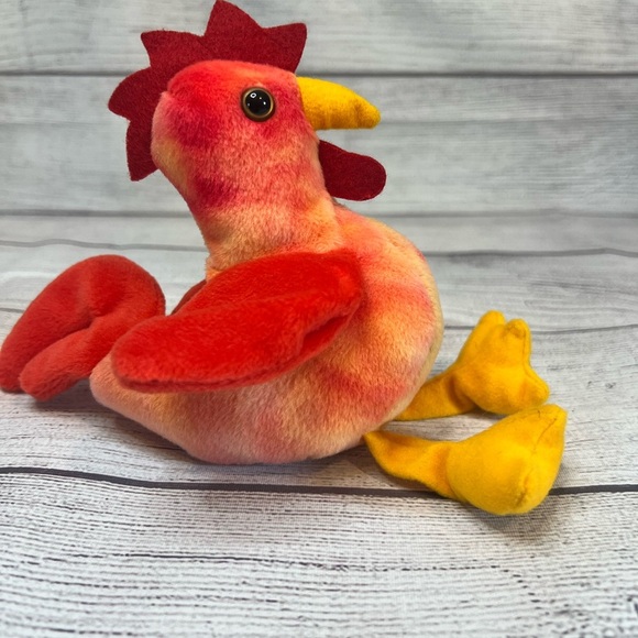 Ty Beanie Baby Strut (1996) 4th Gen Hang Tag, PVC Pellets, KR Tush Tag - Picture 3 of 9